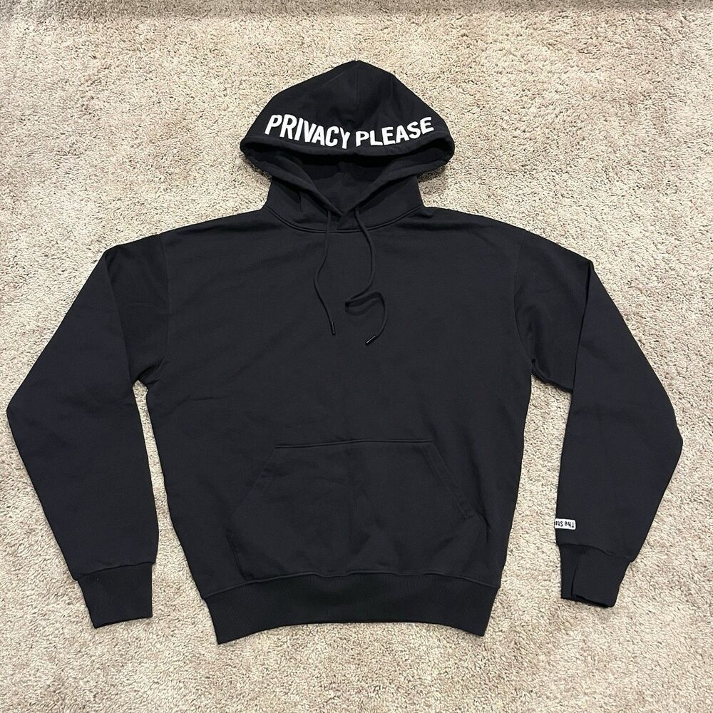 The Standard Privacy Please Black Hoodie Mens Size Medium